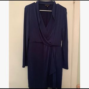 Long Sleeved Wrap Dress